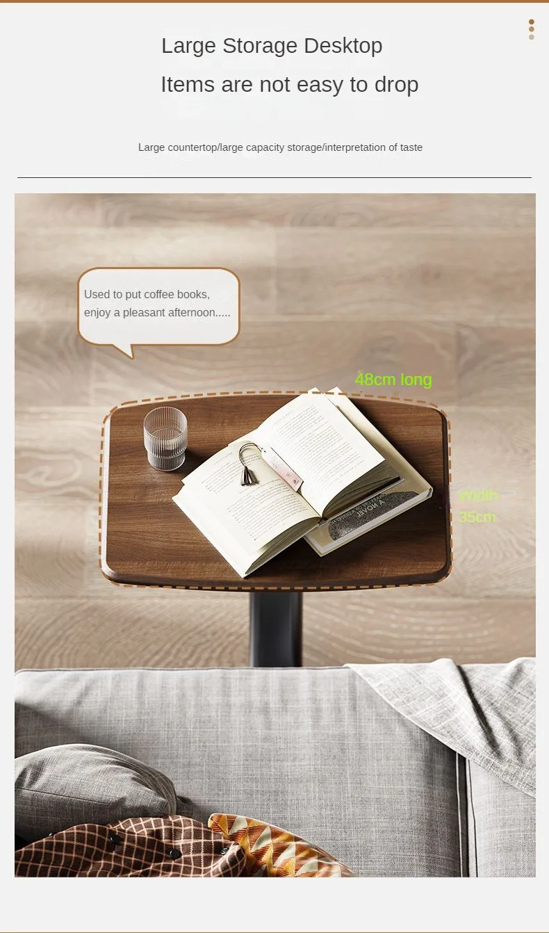 Description Picture 5 of itemMultifunctional Sofa Side Rack Table Household Tea Table Bedside Table Table Mobile Storage Rack for Computer with Wheel