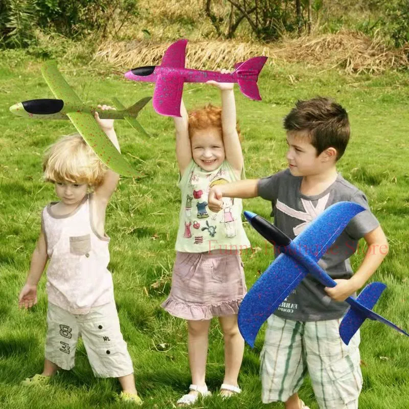 

Big Foam Plane Boys Glider Hand Throw Airplane Light Inertial EPP Bubble Planes Outdoor Launch Kids Toys for Children Gift