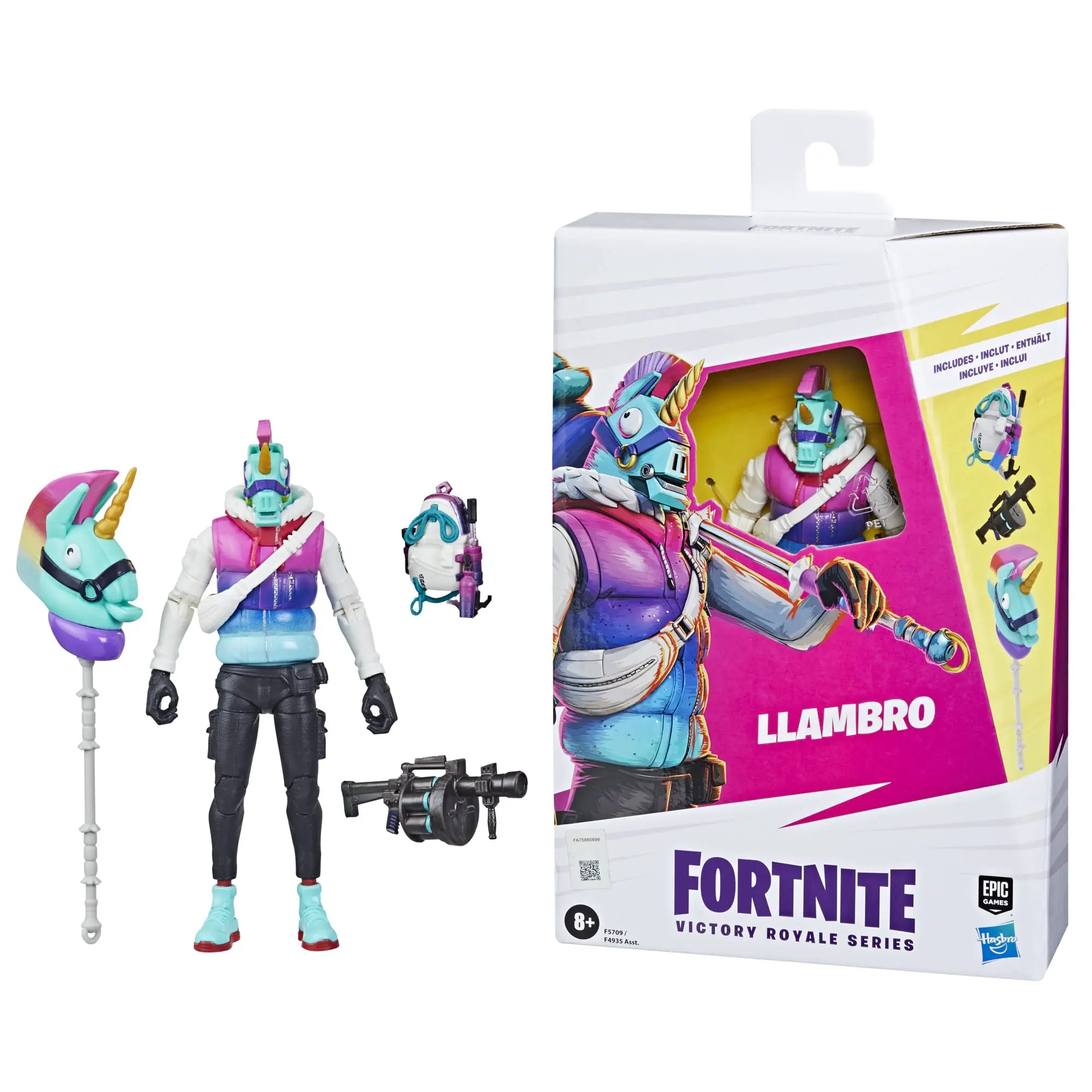 

Hasbro FORTNITE Victory Royale Series Llambro Collectible Action Figure with Accessories - Ages 8 and Up, 6-inch F5709