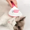 Easy-to-Clean Dog&Cat Grooming Brush-Gentle Hair Removal Massage Comb with One-Button Operation, Ideal for All Dog & Cat Breeds 4