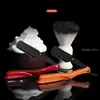 Men's Manual Razor Stainless Steel Folding Shaver Eyebrow Trimming Hairdressing ABS Handle With 10pcs Blades For Gift 2