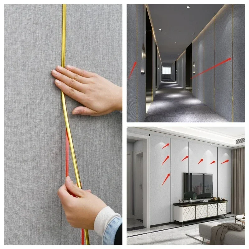 Description Picture 2 of itemSelf-adhesive Seam Wall Footing Gap Moldy Strip Waistline Border Strip Wallpaper Wall Covering Edge Strip Decorative Sticker