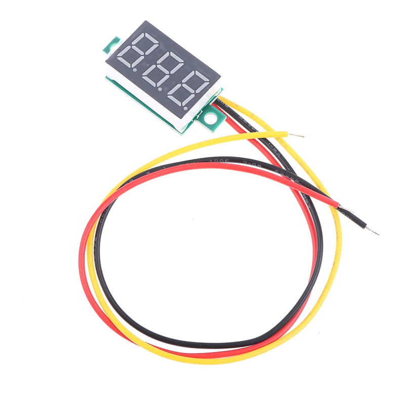 2PCS 0.36 DC LED 디지털 전압계 0 100V 전압 측정기 자동차 모바일 전원 전압 테스터 감지기 12V