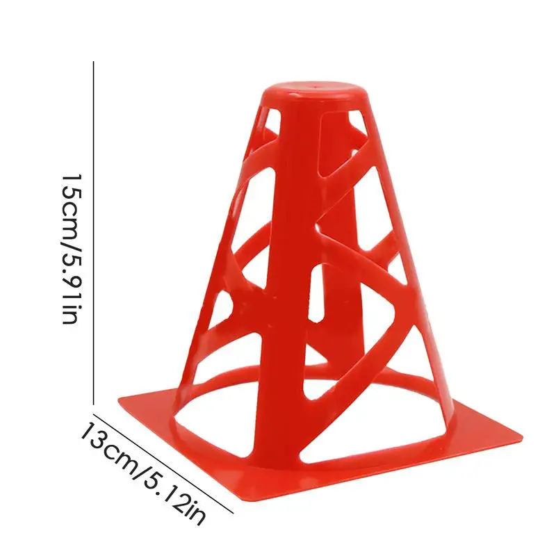 Marker Cones Soccer Football Agility Training Hollow Cones Kit PE Material Training Set For Outdoor Activity Football
