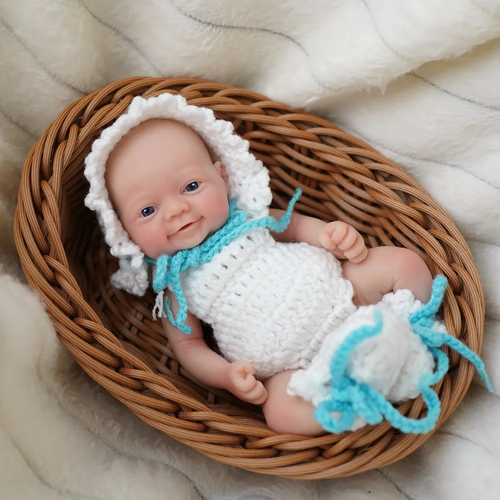 7インチ マイクロ未熟児フルシリコンスウィートベビードール「ミア」と