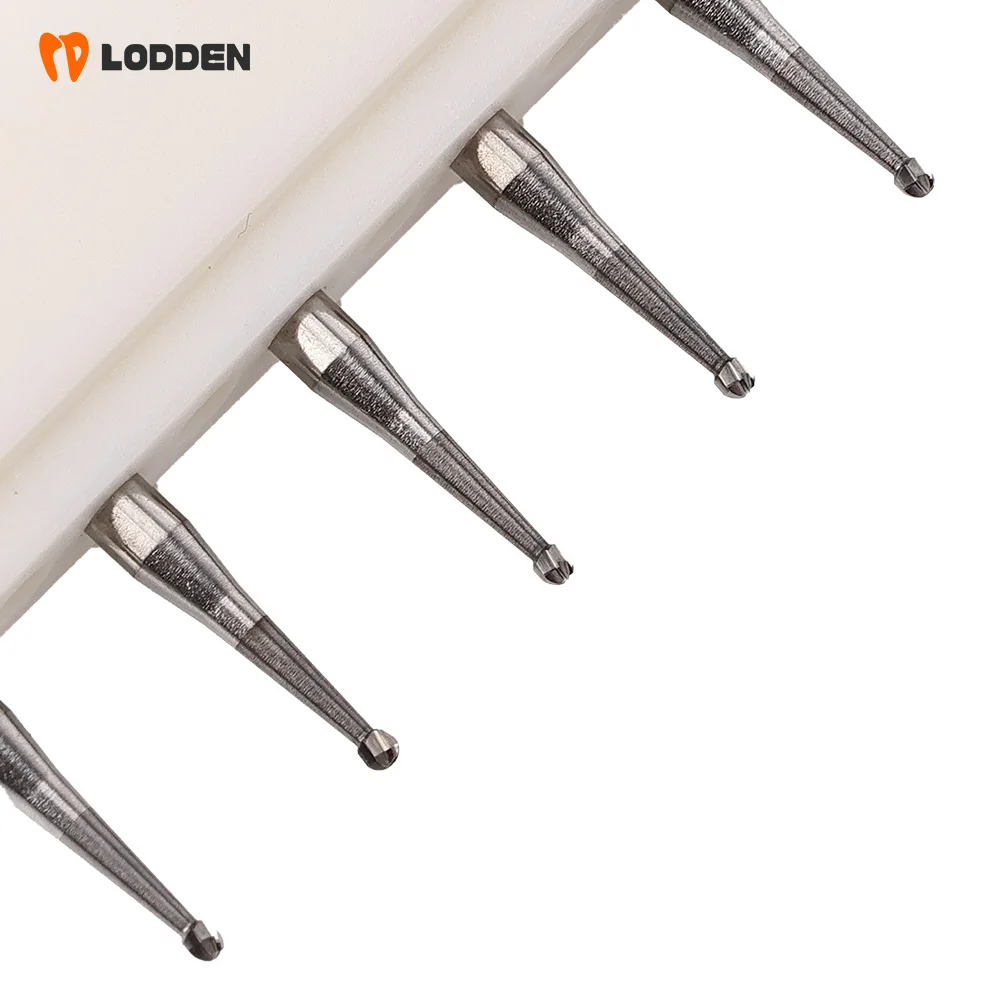 LODDEN 5 Stück/Box Dental RA CA Schaft Wolframkarbid-Bohrer Kugelrundbohrer 9 Größen 2,35 mm Low-Speed für Zahnmedizin-Schleifwerkzeuge – Detail 22