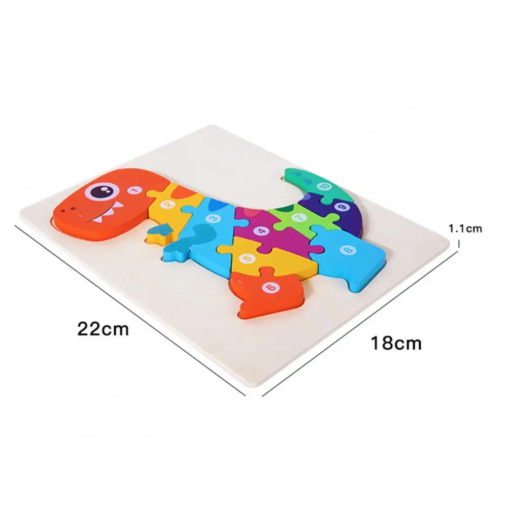 

1 Set Jigsaw Puzzle Safe Dinosaur Puzzle Interactive Unique Stimulate Creativity Dinosaur Toy for Boys