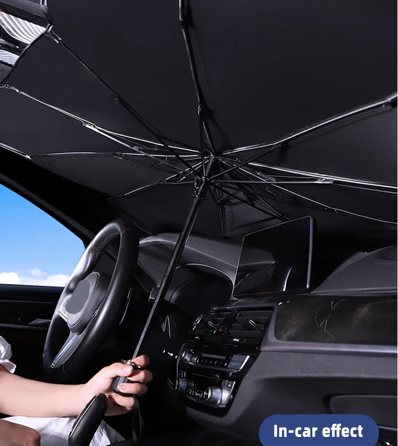 Car sunshade Umbrella Parasol Summer Sun Interior Windshield Protection Accessories For Auto Shading