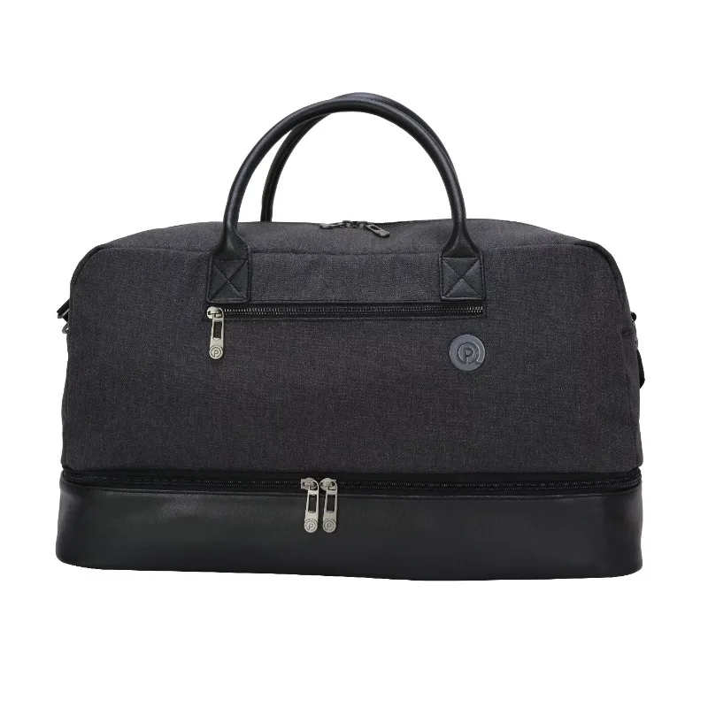 

Protege 21 In Drop-Bottom Weekender Travel Duffel Bag, Charcoal