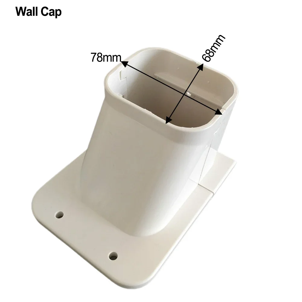 Easy To Install Cover Indoor Outdoor Connection Lines Wall Cap Wall Entry Cap Weather Resistance 135&deg;Flat Elbow