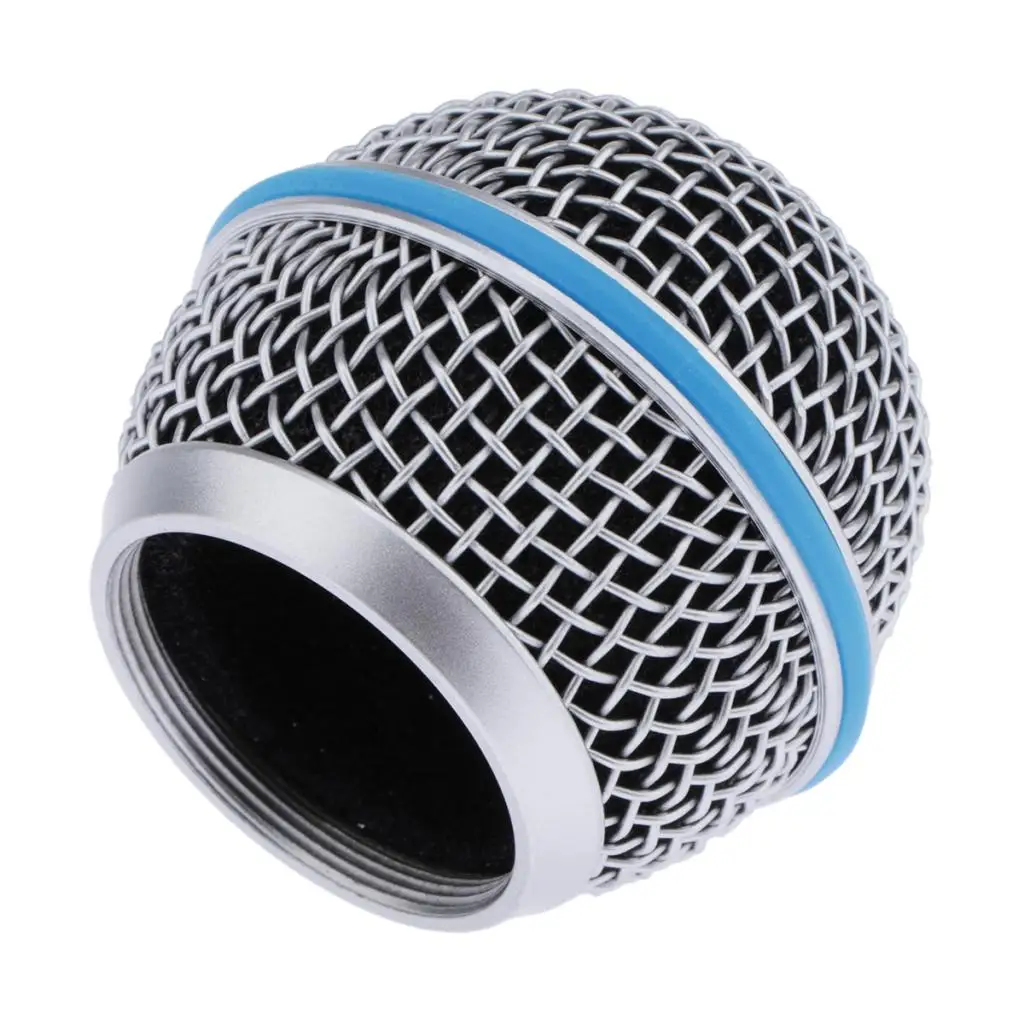 Microphone Replacement Head Steel Mesh Handheld Microphone Grill Mesh Head Fits Shure Beta 57A 58A 87A wireless microphone acoustic microphone pickup