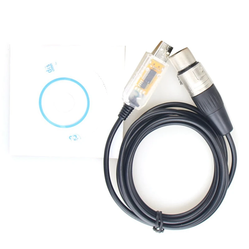 USB To DMX Interface Adapter LED DMX512 Computer PC Stage Lighting Controller Dimmer, Adapter Cable Replacement Accessories