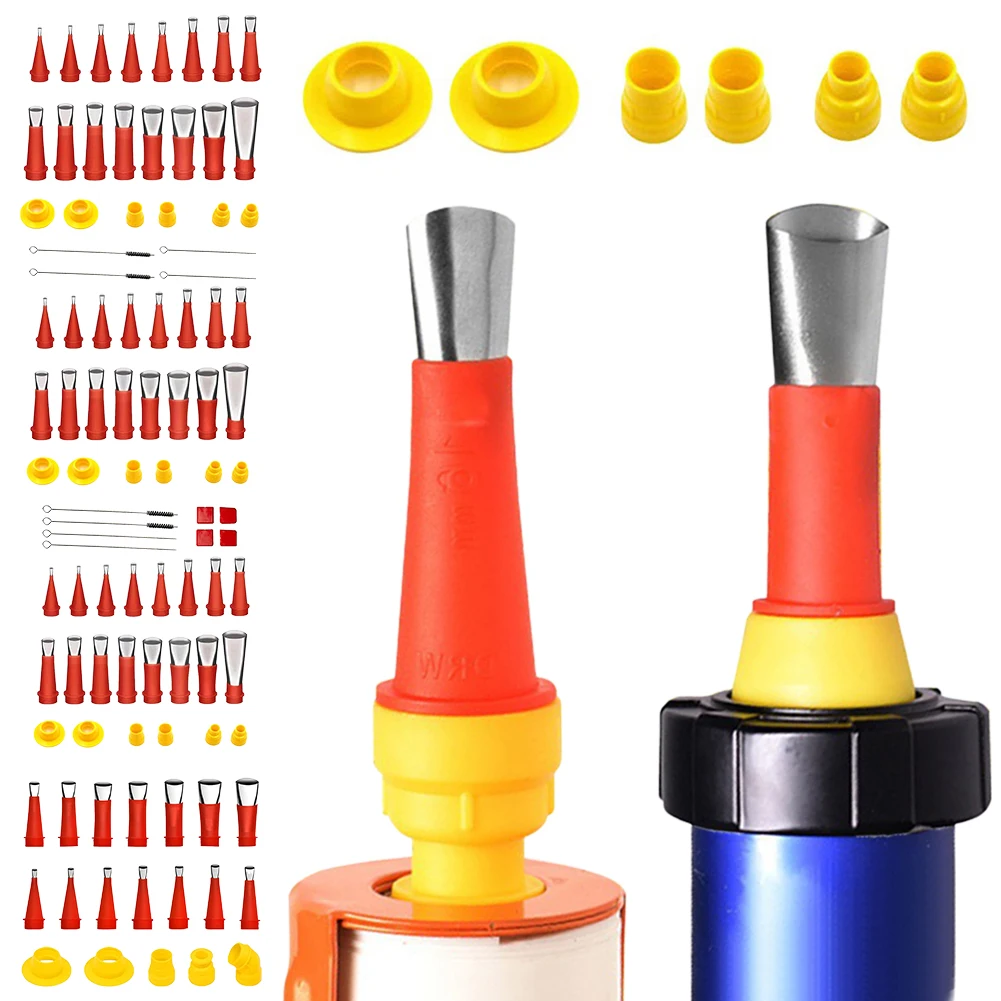 Universal Integrated Rubber Nozzle Tool Kit Reusable Sealing Caulking Nozzle Coating Reusable Rubber Nozzle Tool Kit 1 Universal Integrated Rubber Nozzle Tool Kit Reusable Sealing Caulking Nozzle Coating Reusable Rubber Nozzle Tool Kit 1
