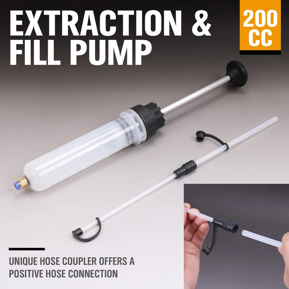 200ml/500ml Manual Fluid Extractor Portable Syringe Type Fluid Extraction Hand Pump Dispenser