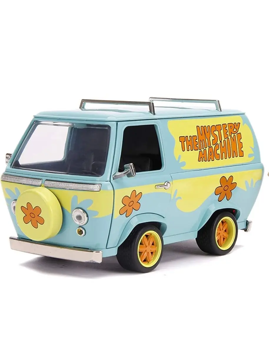 Jada Toys 1:24 Diecast Mystery Machine With Figure Model Dog Toys for Kids and Adults