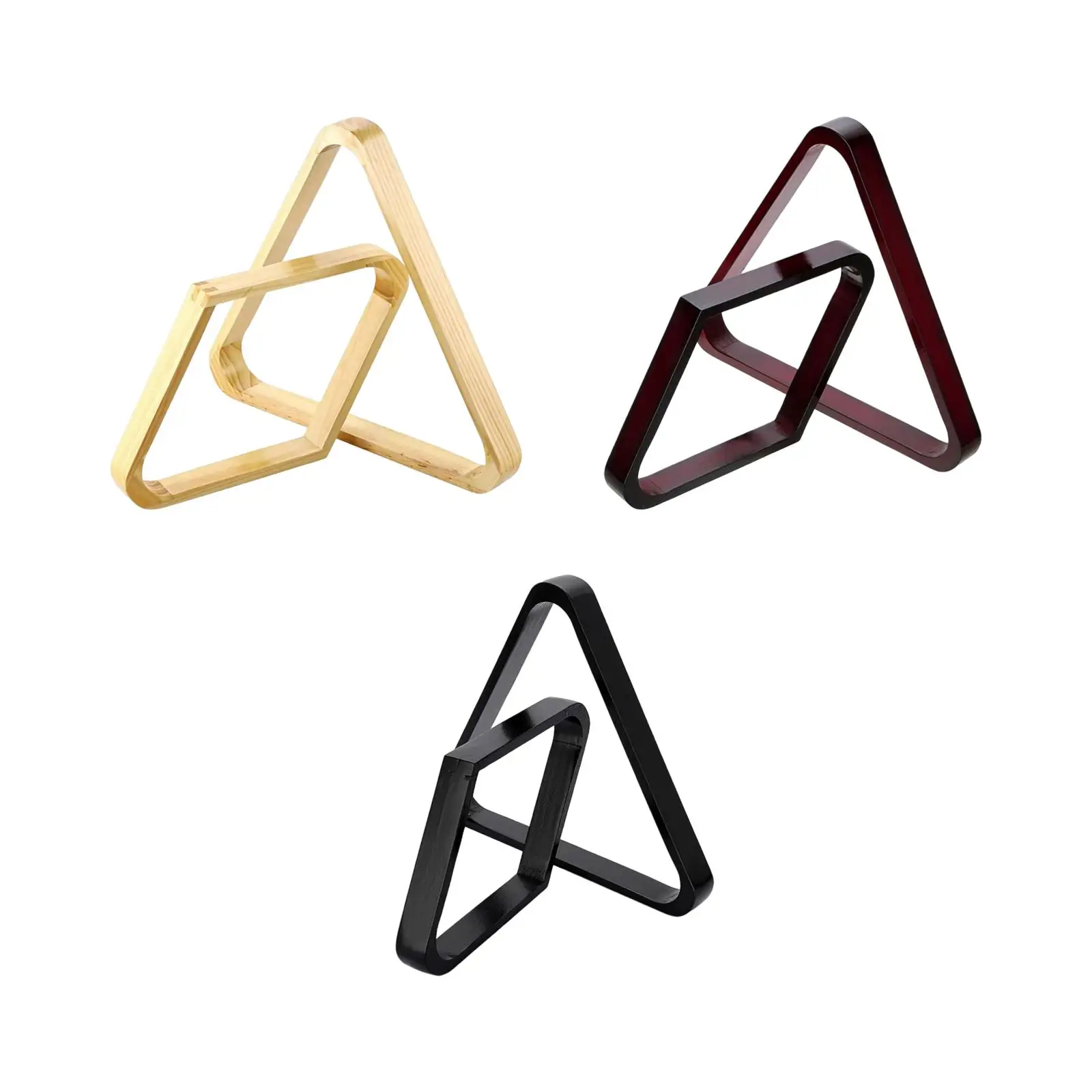 

2Pcs Vintage Style Billiard Ball Rack Set eight ball Triangle Rack Diamond for Accessories