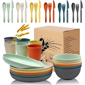 Wheat Straw Dinnerware Set 1