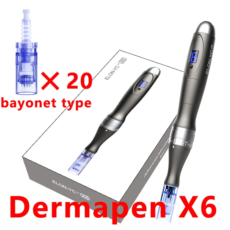 Dermapen X6 Penna Derma Wireless Con Cartucce Ad Ago Da 20 Pezzi Microneedling Dr Dermapen Mts Strumenti Per La Cura Della Pelle Del Viso