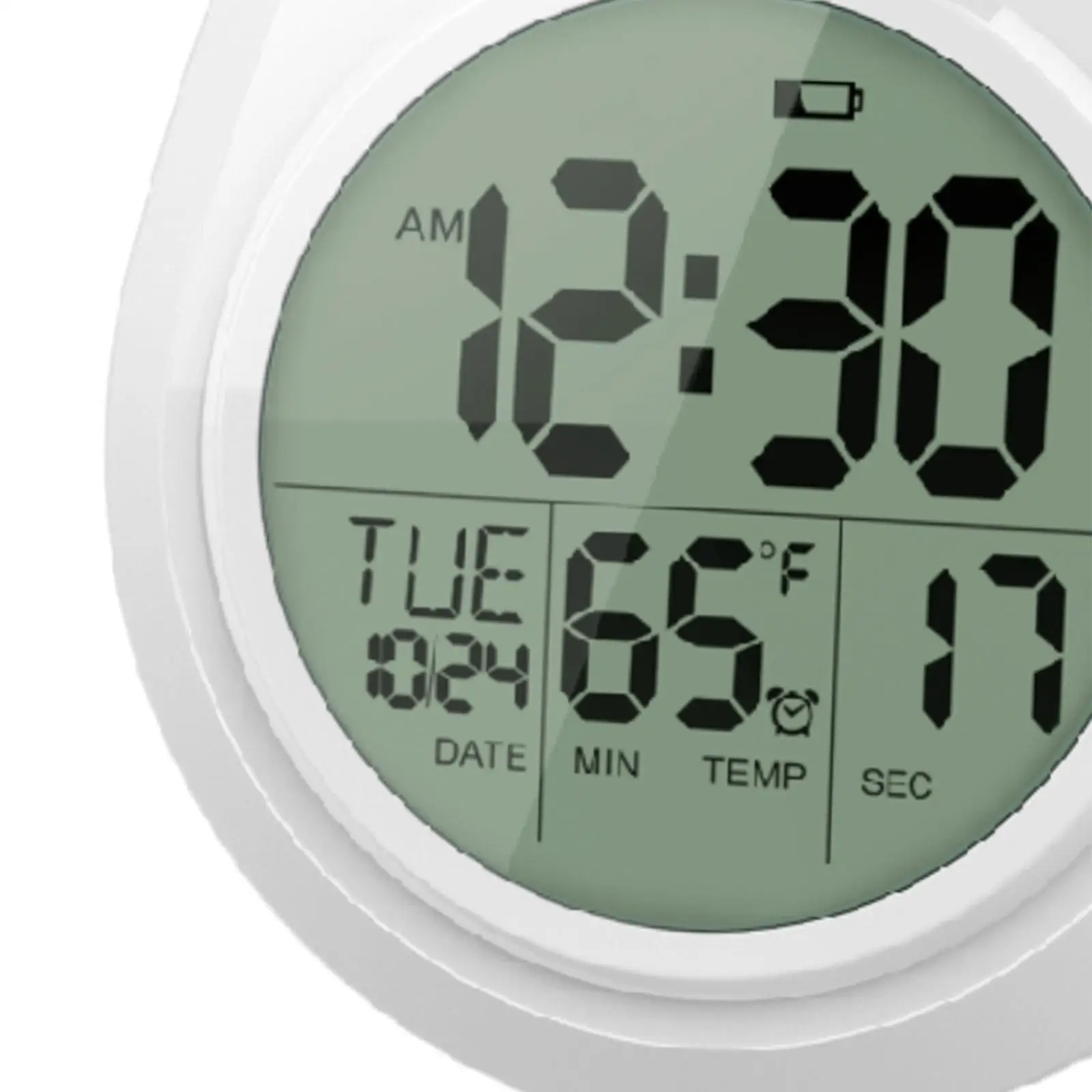 Digital Shower Clock 12/24 Hour Format Water Resistant Temperature With Shatterproof Large LCD Display Bathroom Clock Wall