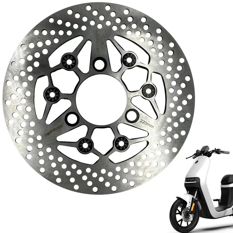 

220mm motorcycle Brake Discs Bicycle Disc Brake Rotor Electric Scooter Disc Brake Thickened Metal Bicycle Rotors for Braking