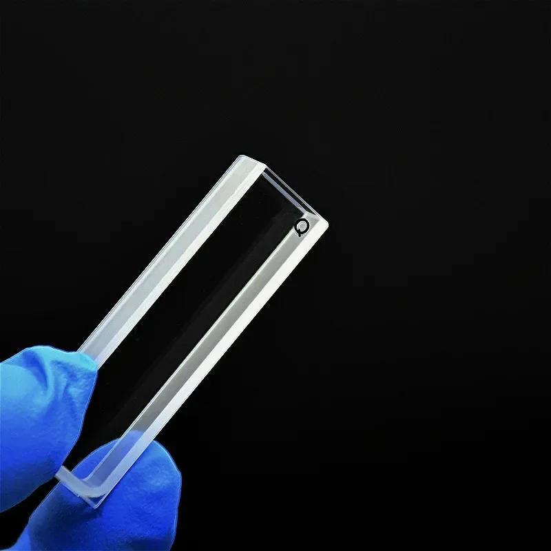 Quartz Cuvette Cell Quartz Absorption Cells 5 mm Quartz Cuvette ( Liquid Sample Cell ) 1.7 ml For Spectrophotometer Frit Sintering Technology 2/PK