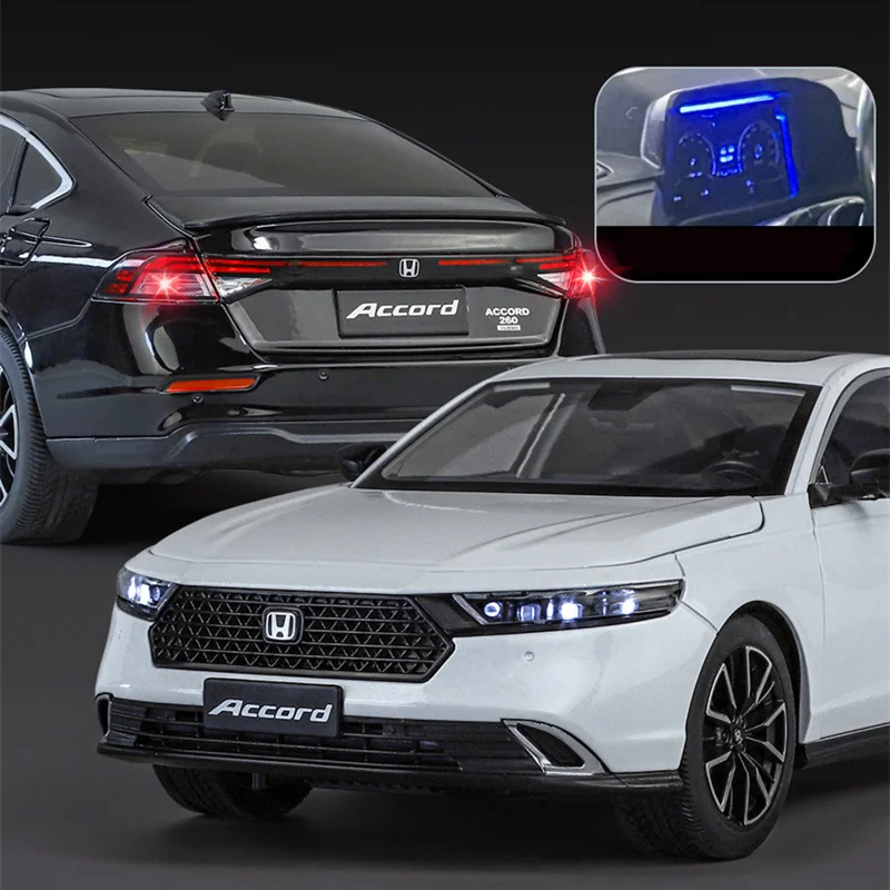 1:18 HONDA Eleven Accord Alloy Car Model Diecasts & Toy Vehicles Metal Car Model Simulation Sound and Light Collection Kids Gift 3