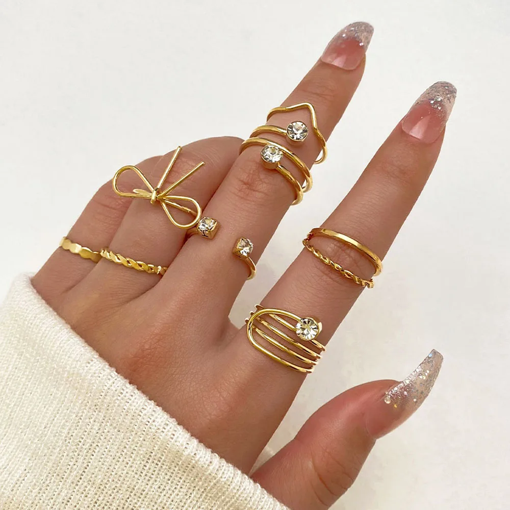 Minimalist Liquid Hollow Love Heart Rings For Women Trendy Geometric  Irregular Metal Heart Finger Ring Aesthetic Wedding Jewelry