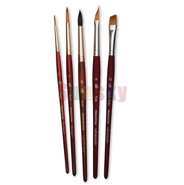 Princeton Artist Brush Lettering Brush Set/ Watercolor Floral Set - 5pc  Short Handle Selection of Synthetic Lettering Brushes. - AliExpress