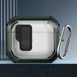 Cover per auricolari TPU antiurto con portachiavi e chiusura magnetica