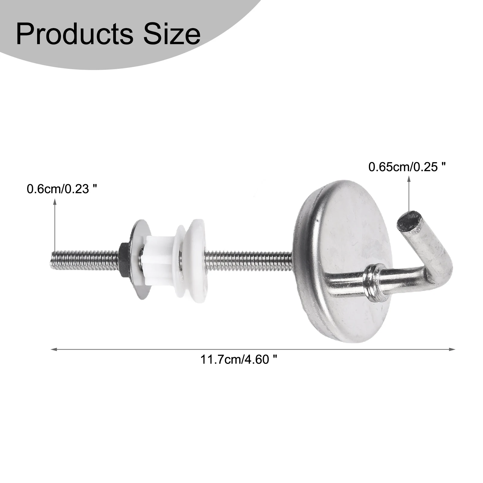 Toilet Seat Hinge 2Pcs Adjustable Knob Toilet For Seat Hinge Fix Fitting Stainless Steel With Mounting Accessory