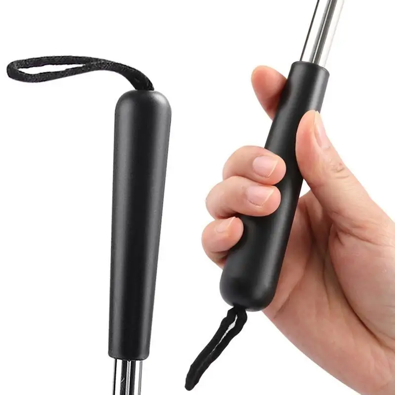 Stainless Steel Spring Shoe Horn Household Shoe Lifter Spoon Adjustable No Bend Horn Retractable For Pregnant Seniors
