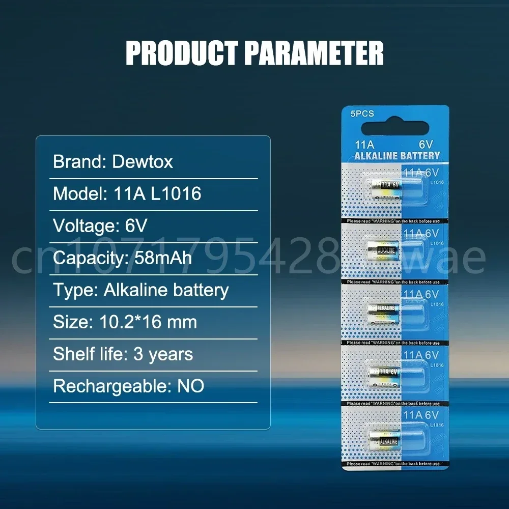 Alkaline Battery 10PCS Per Lot Mercury Free 6V 11A L1016 Alkaline Battery A11 MN11 GP11A L1016 CA21 For Flashlight Reading Pen