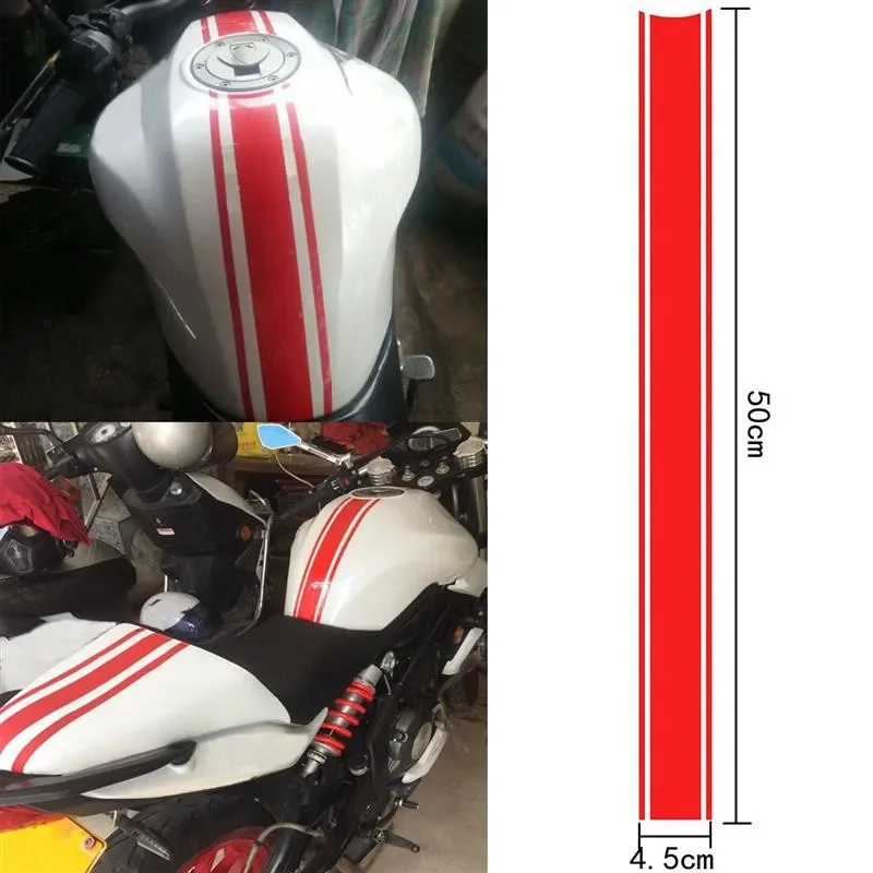 Motorcycle stickers 50cm car DIY fuel tank cover racing accessories