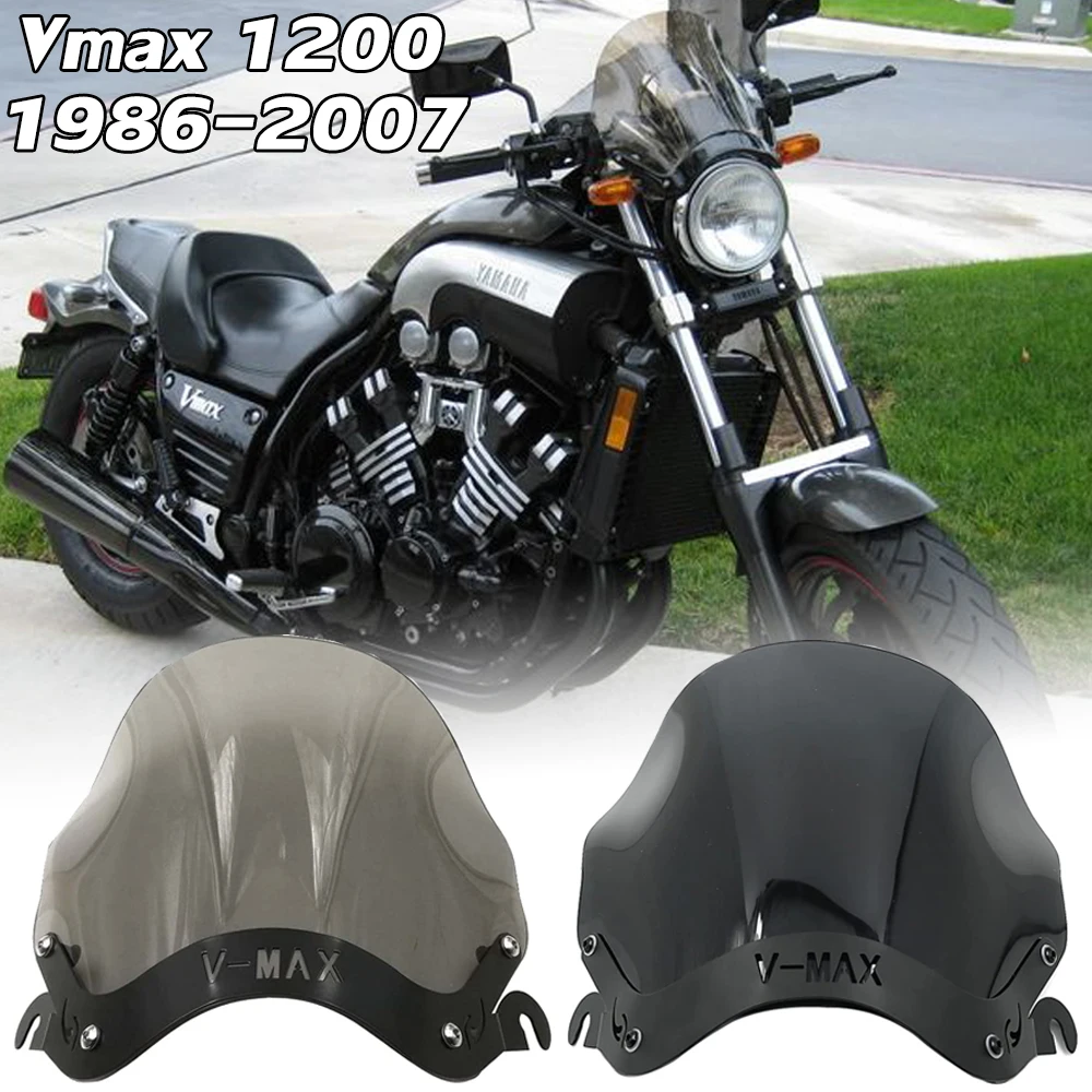 

Vmax 1200 Windscreen Windshield Wind Deflector w/ Bracket for YAMAHA VMAX1200 VMAX1300 VMAX V-MAX 1300 1985-2007 Motorcycle Part