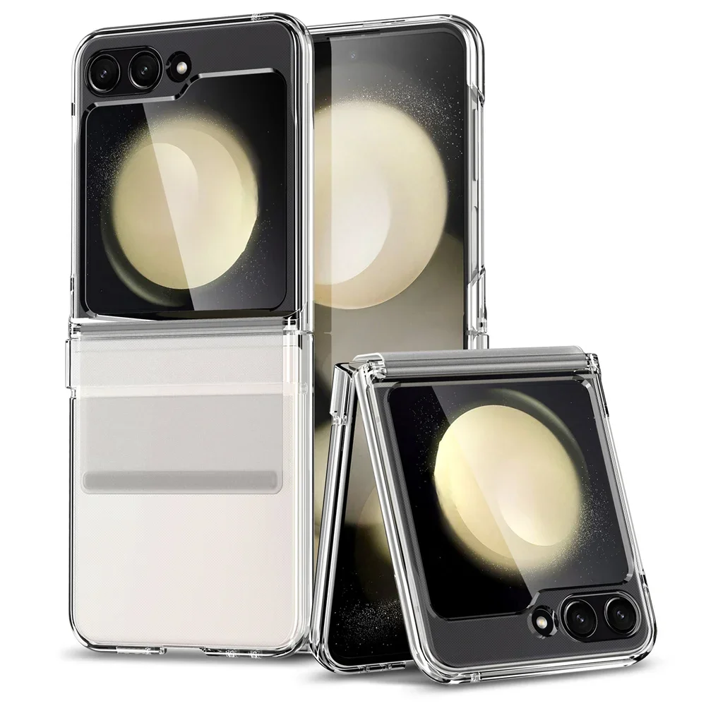 Luxury Skin-Friendly Shockproof Flip Case - Premium Hard Hinge Acrylic Slim Cover