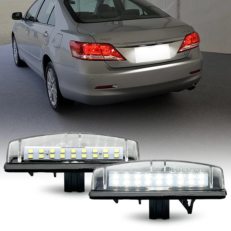 2 Pz Per Toyota Camry Aurion Avensis Verso Echo Prius Mitsubishi Colt Plus Grandis Bianco Led Numero Luce Targa