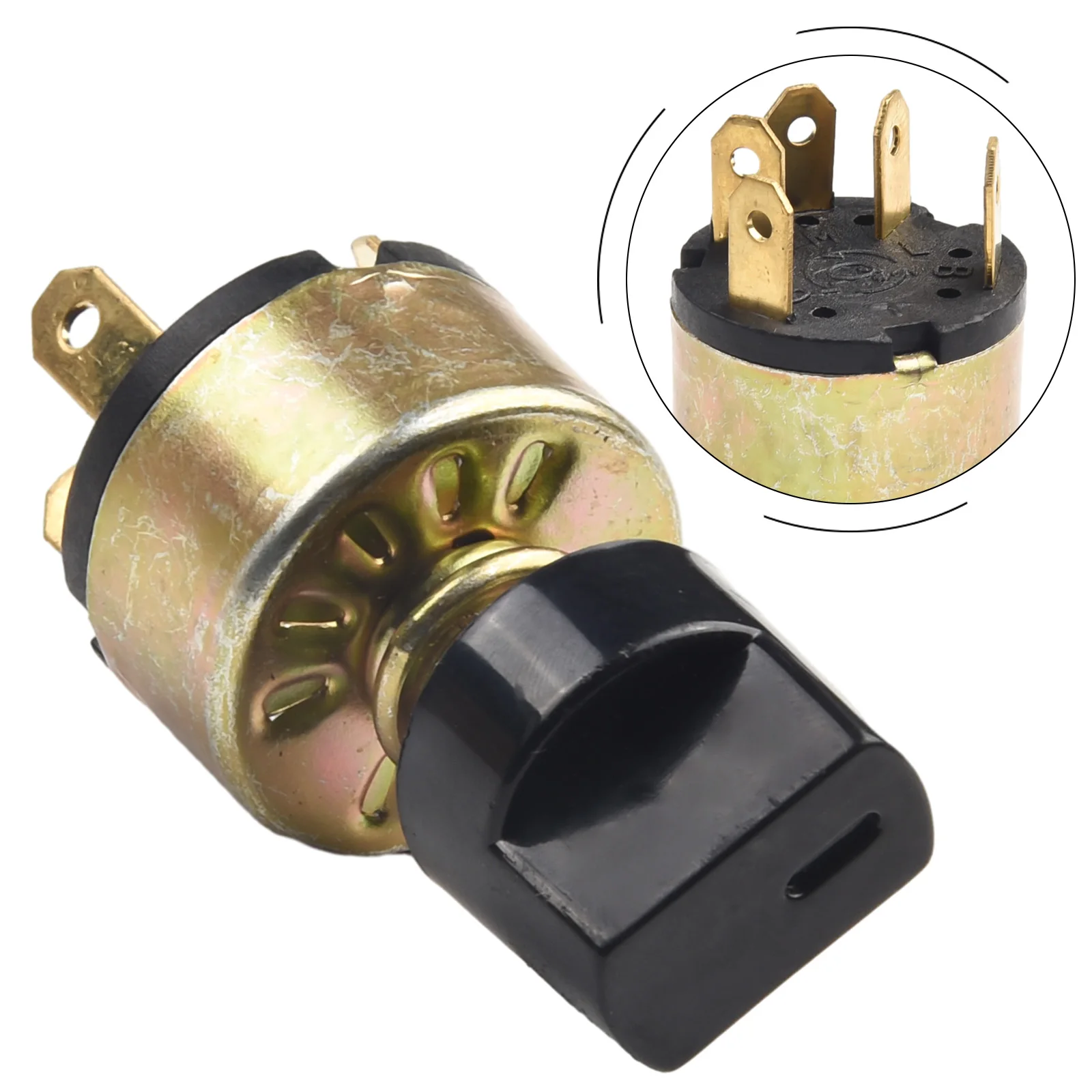 Car Air Conditioner Switch Metal Gold Auto Fan 4 Position 3 Way Selector Rotary Switch Auto Air Conditioner Parts