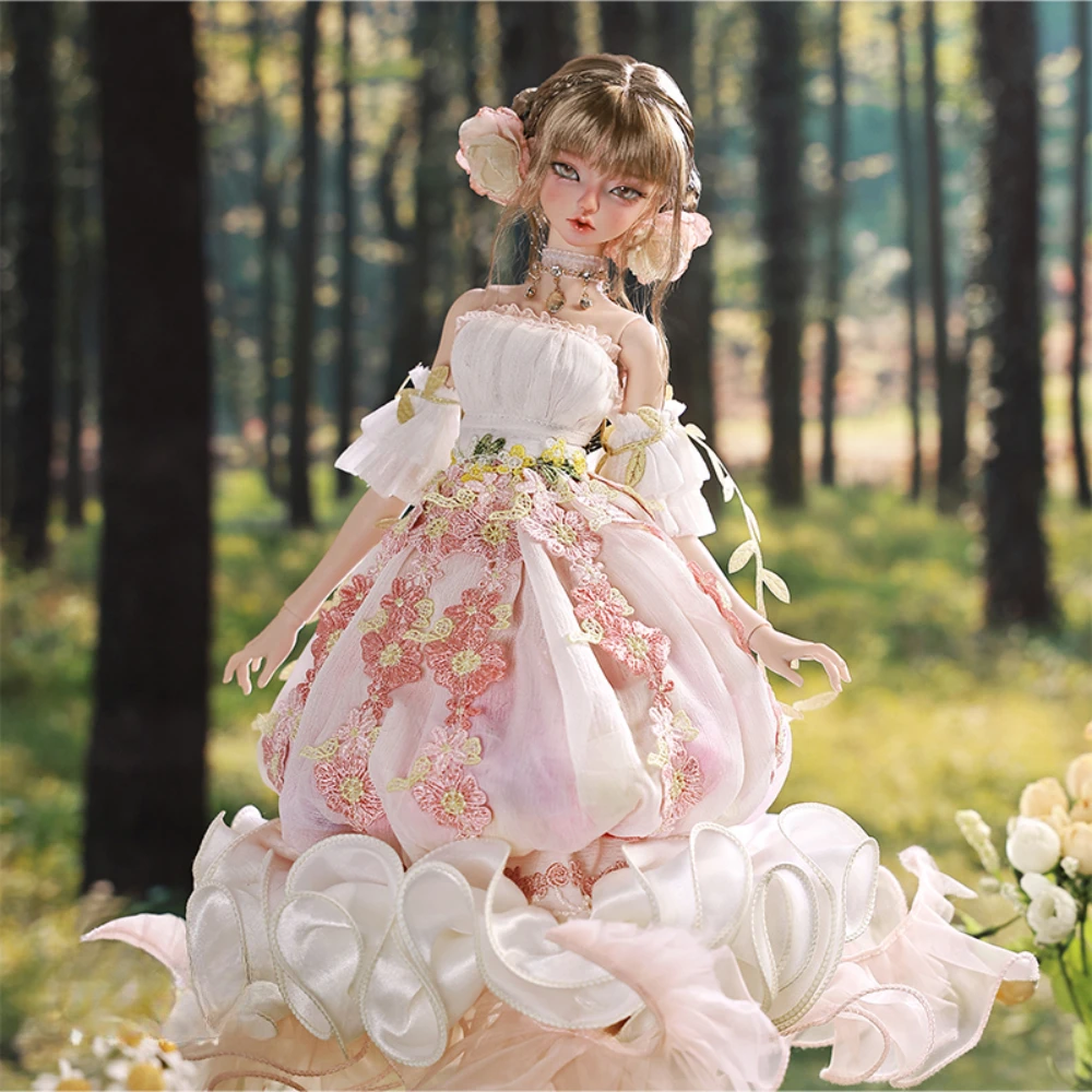 人形と花 Sakina Bjd 人形 1/4 Bariy 花クラゲファンタジーおもちゃ樹脂