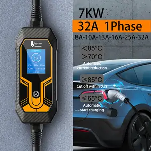 Feyree Type2 Femelle À Mâle Ev Câble De Charge 16a 11kw 32a 22kw 3phase Électrique  Voiture Iec62196 Cordon Pour Chargeur - AliExpress