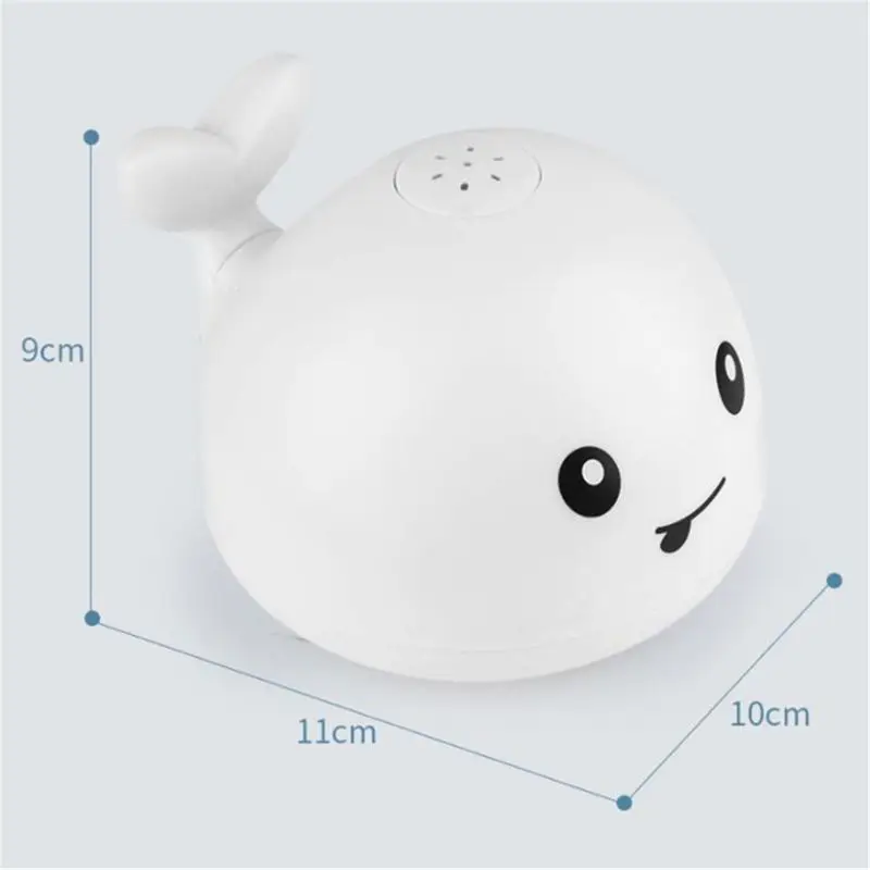 Water Sprinkler Baby Shower Bath Toy Water Play Light Up Whale Toy Swimming Pool Toy Funny Gift for Boys Girls Bite-free