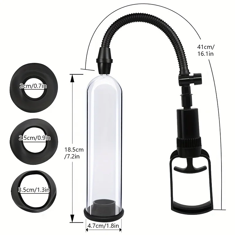Penis Vacuum Pump Vacuum Penis Pump Manual Penis Enlarger Sex Toys Increase Size Masturbation Cock Extender Adults Supplies