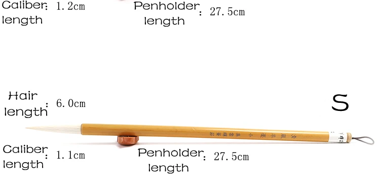 Regelmäßige Skript Pinsel Pen-Set Lange Woolen Haar Pinsel Chinesische Malerei Kalligraphie Pinsel Cursive Offizielle Skript Calligraphie – Detail 3