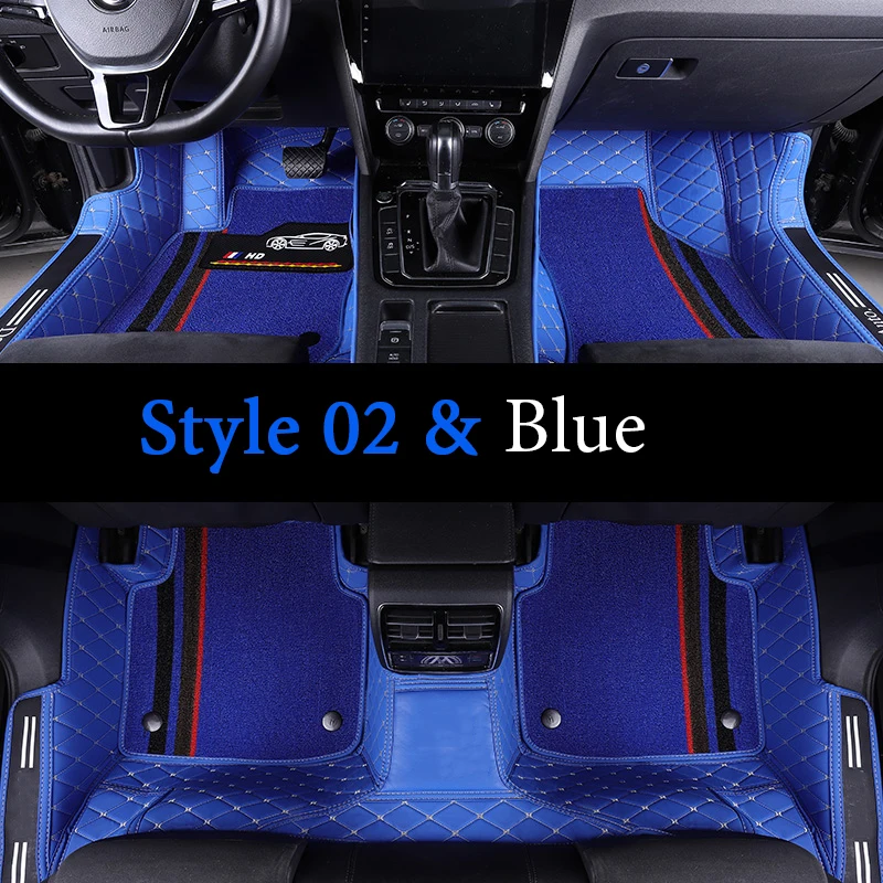 KnK Diamond - Tappetini per auto di lusso, per SUV, auto, furgoni e camion, resistenti per tutte le stagioni, accessori per interni per uomini e donne, set da 4 pezzi, nero