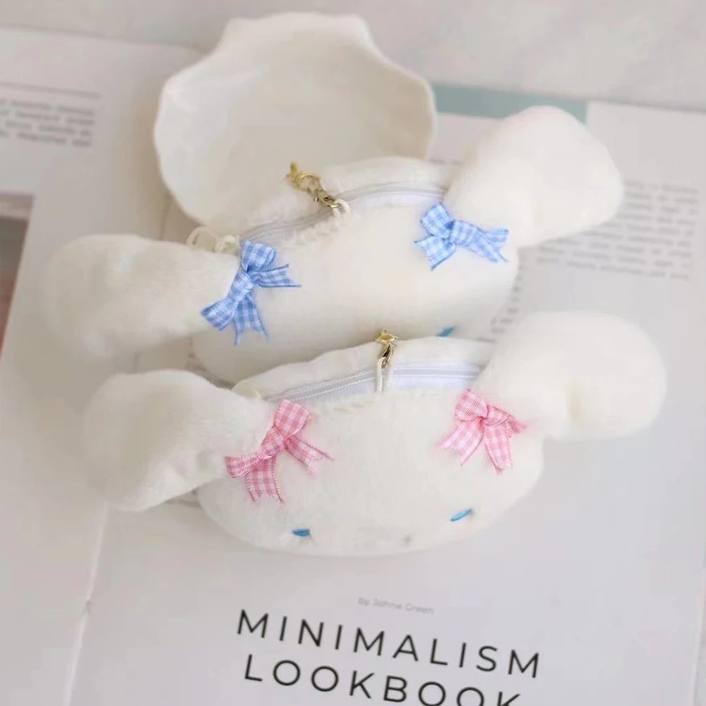Plush Toys Plush Coin Purse Plush Keychain Sanrio Cartoon Melody Plush Purse Keychain Hello Kitty Coin Purse Cinnamoroll Plush Pendant Soft Stuffed Toy for Girl