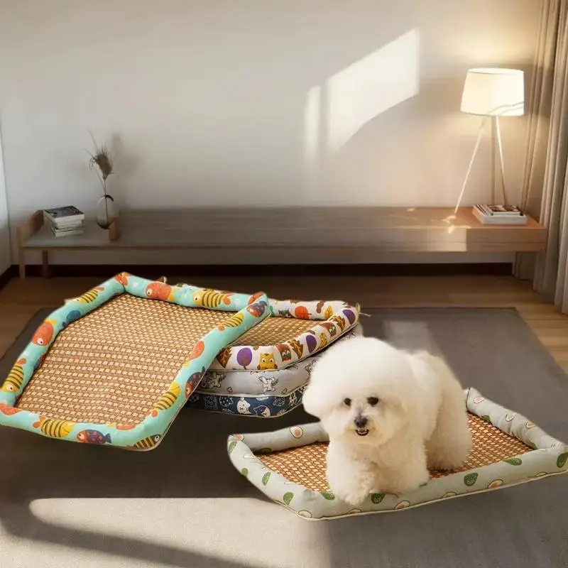 Free Pillow Pet Bed Cat Cool Summer Bed Waterproof Dog Sleeping Bed Ice Pet Mat Washable Bed For Dog_voghion.com