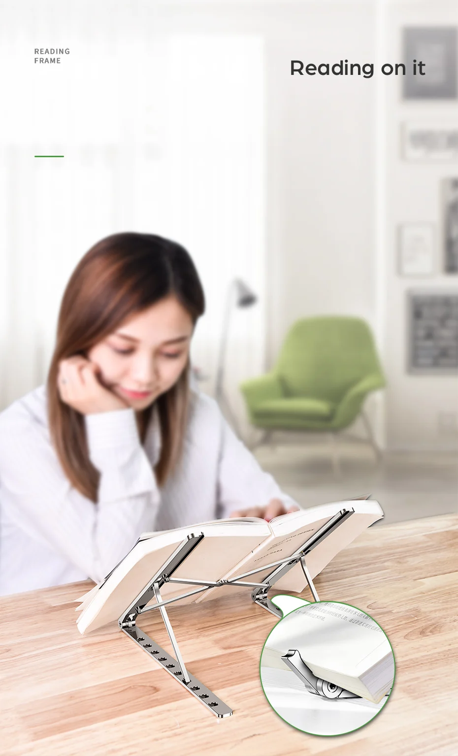 Generic Portable Laptop Stand Aluminium Foldable For Macbook Pro