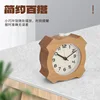 Creative Night Light Nordic Wood Student Silent Solid Wood Desktop Alarm Clock LED Light Small Table Clock Electronic Alarm 3
