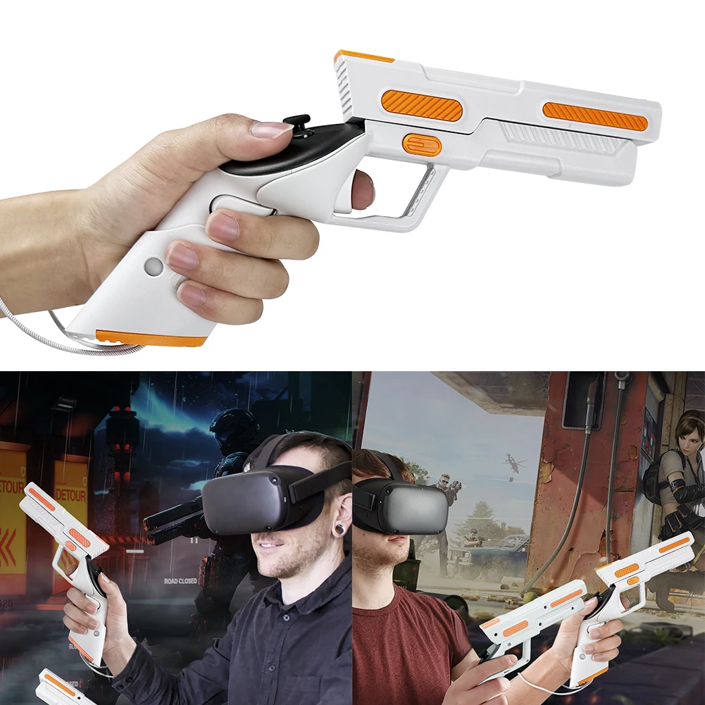인체공학적 VR 게임 스톡 커버 그립 부착물 권총 그립 스톡 컨트롤러 액세서리..