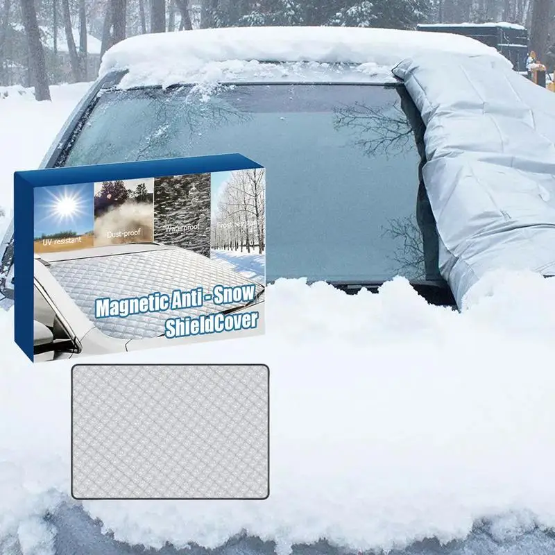 

Windshield Cover for Ice and Snow Winter Windscreen Frost Protector with Magnetic Edges Car Windshield Snow Cover Frost Guard