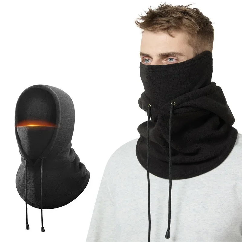 Winter Warm Cycling Cap Men Women Thicken Balaclava Hat Neck Scarf Unisex Outdoor Windproof Hooded Face Mask Scarf Beanie Cap 2